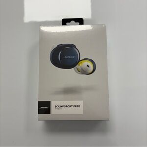 Bose SoundSport Free Wireless Earbuds Navy New Sealed True Wireless Bluetooth